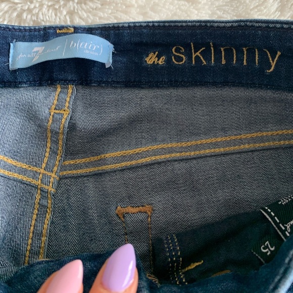 7 for all mankind denim & diesel skinny jeans- 25 - Picture 3 of 6